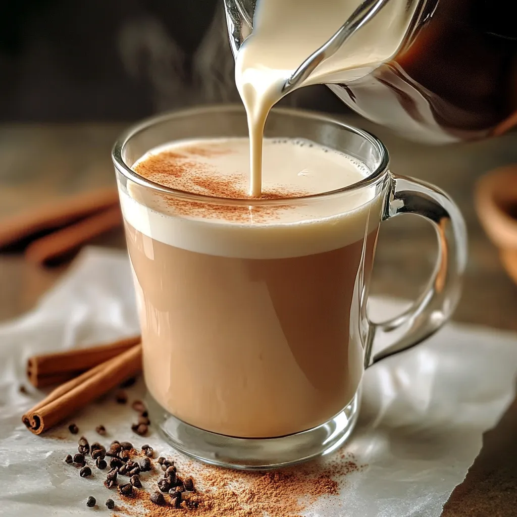 A glass of coffee with a spoon in it.